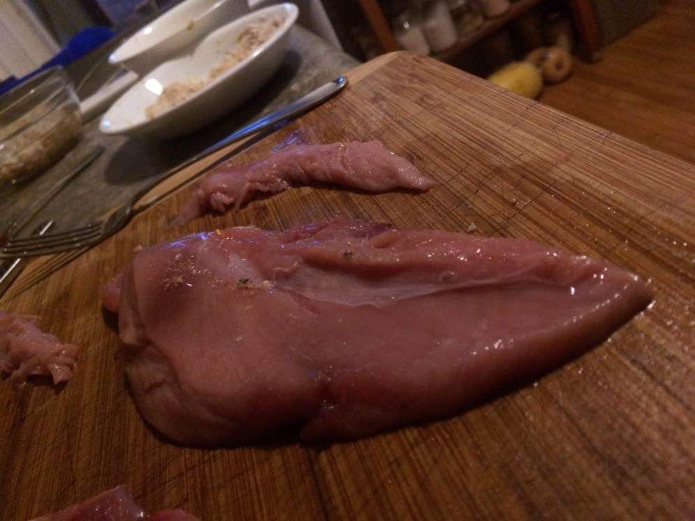 Raw pheasant breast, separated from the rib cage. -Photo © Nick Schneeman